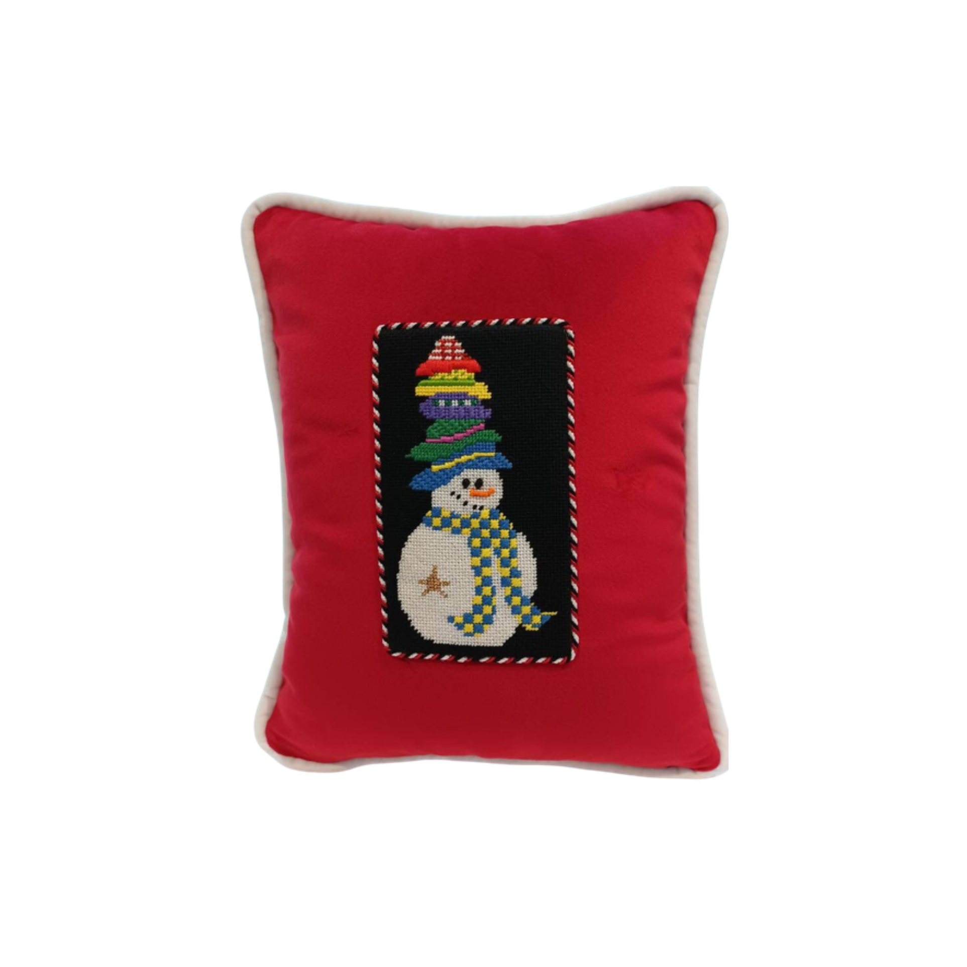 Appliquéd Rectangular and Irregular Shaped Pillow Finishing