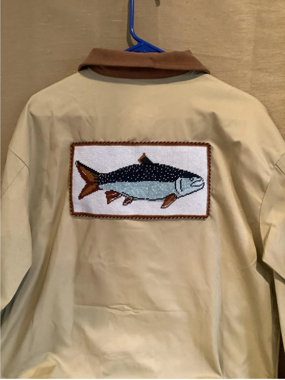 Needlepoint Applied to an Item Finishing