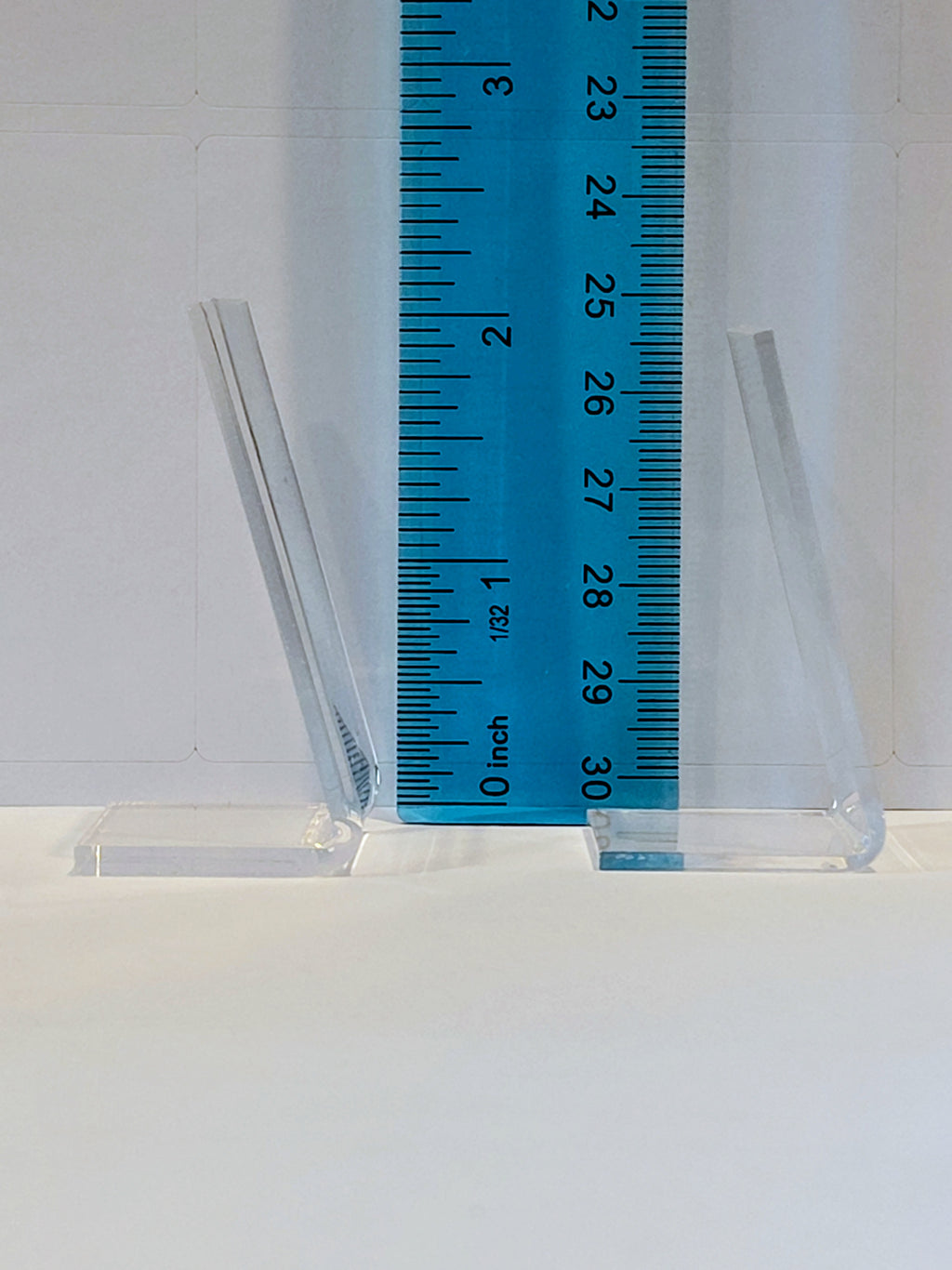 Two Acrylic Stands 1" x 2" (available in 1/16" or 1/8" thick)