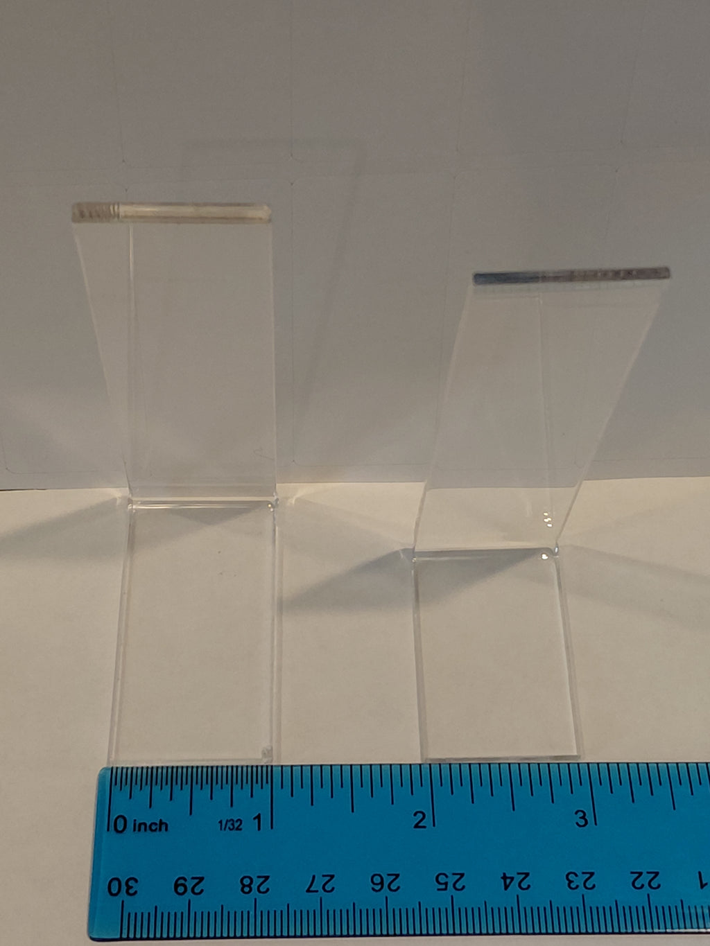Two Acrylic Stands 1" x 2" (available in 1/16" or 1/8" thick)