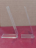 Two Acrylic Stands 1" x 4" (available in 1/16" or 1/8" thick)