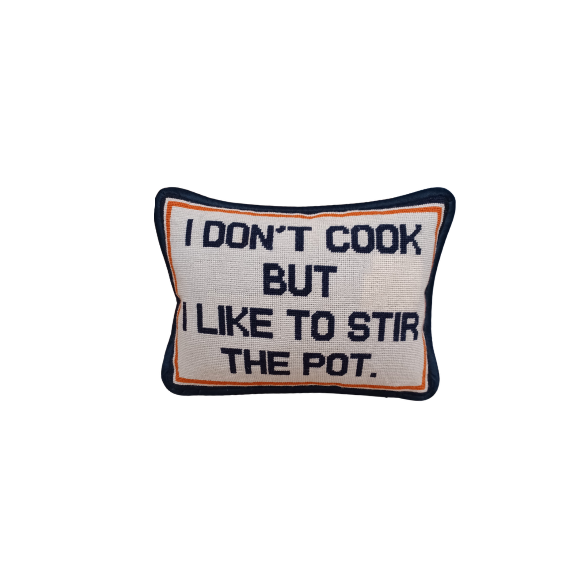Flat Needlepoint Pillow