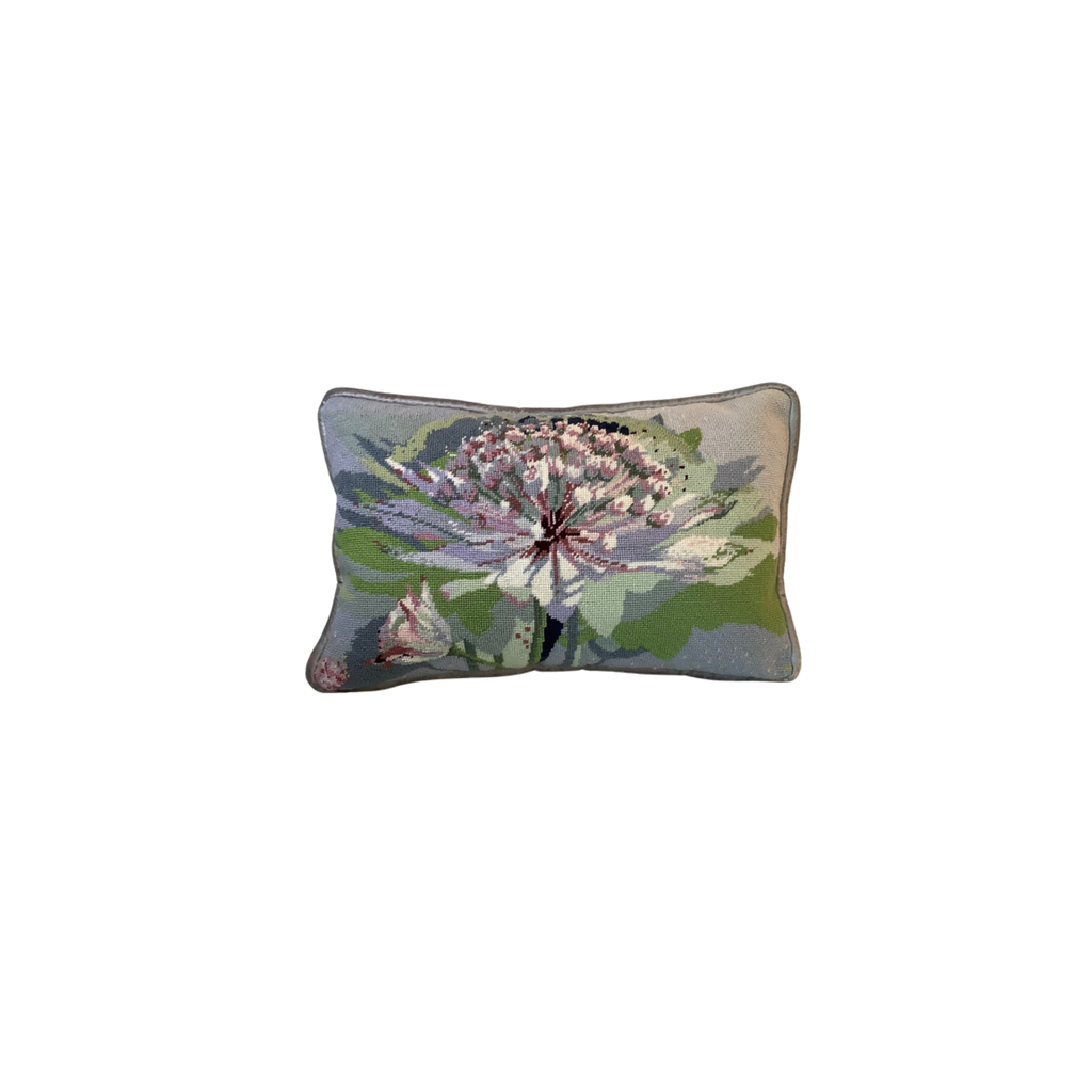 Flat Needlepoint Pillow