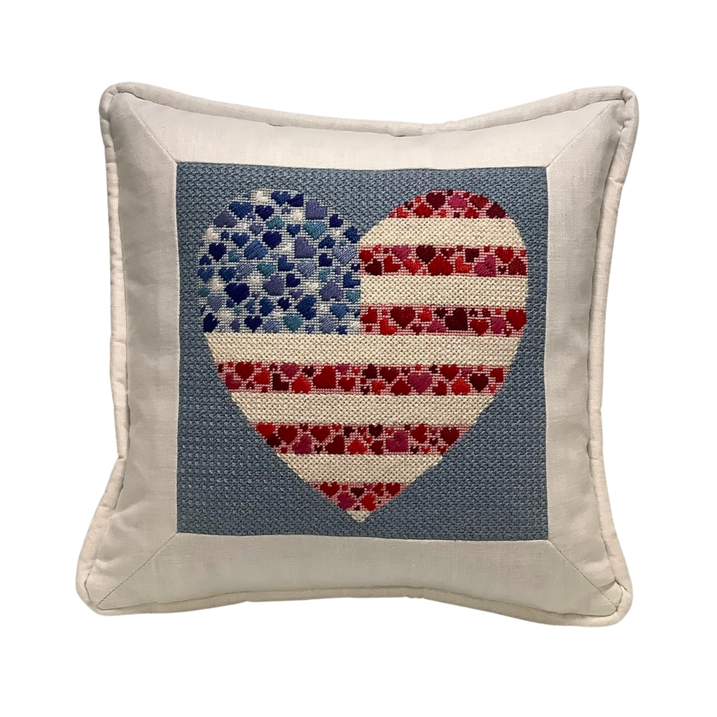 Framed Needlepoint Pillow