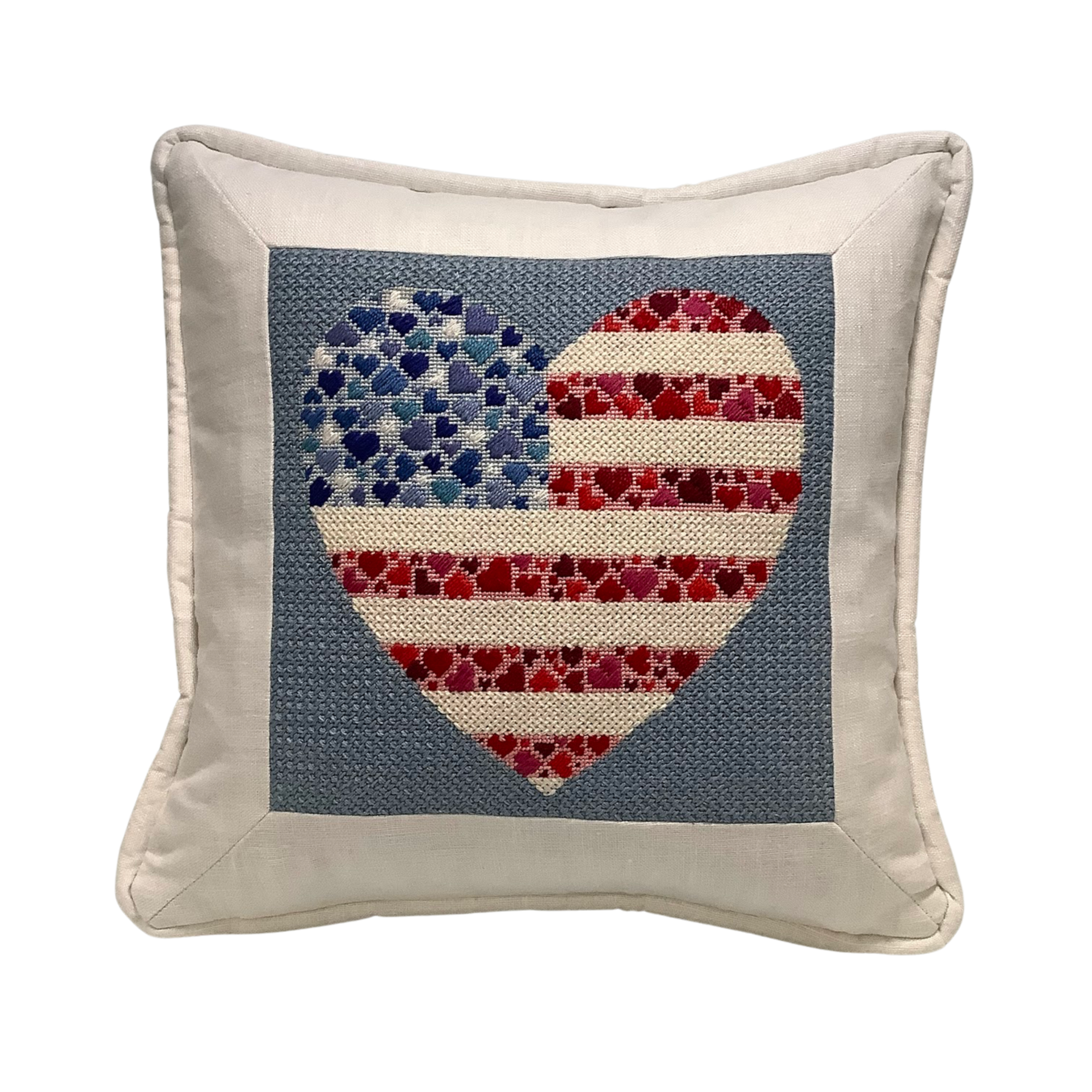 Framed Needlepoint Pillow