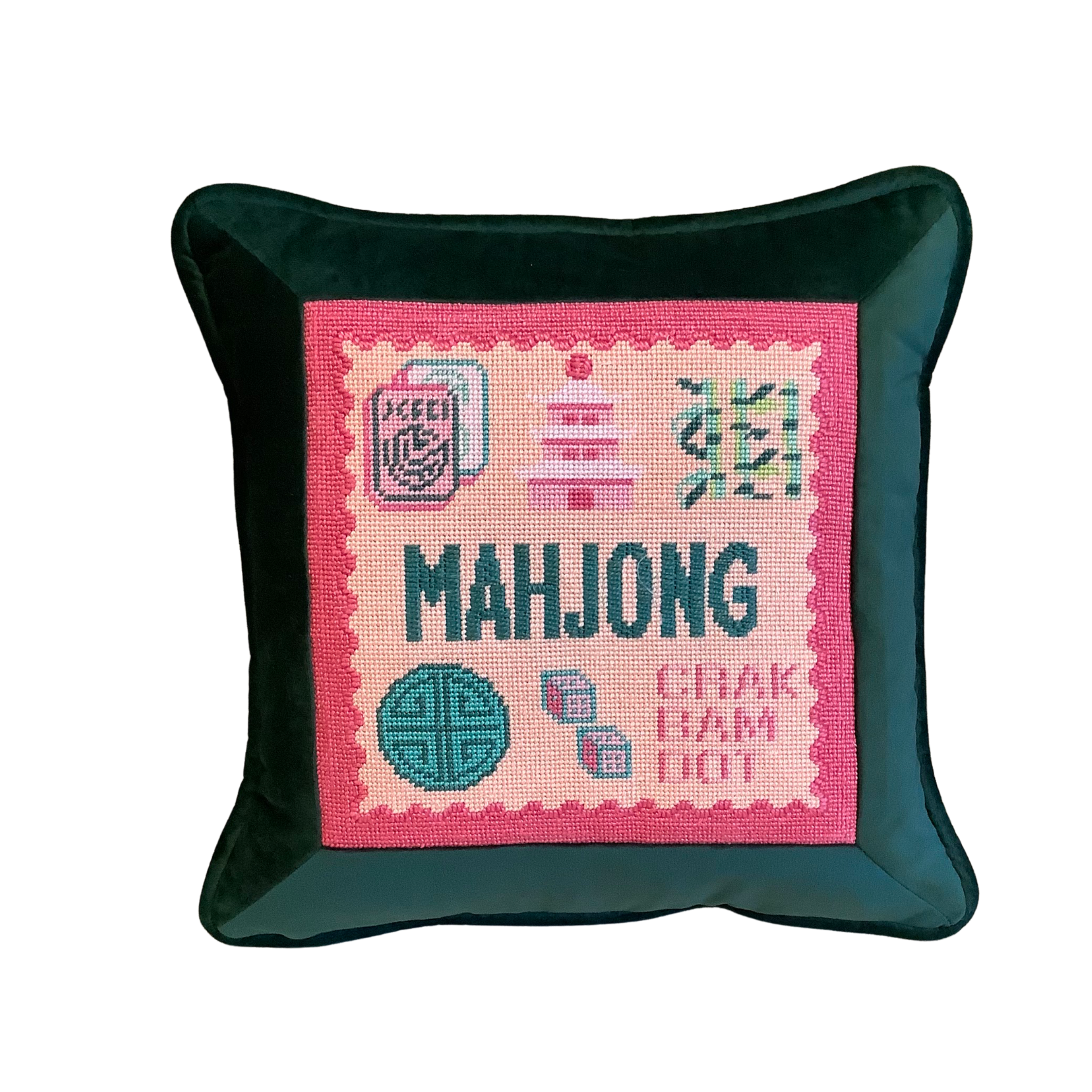 Framed Needlepoint Pillow