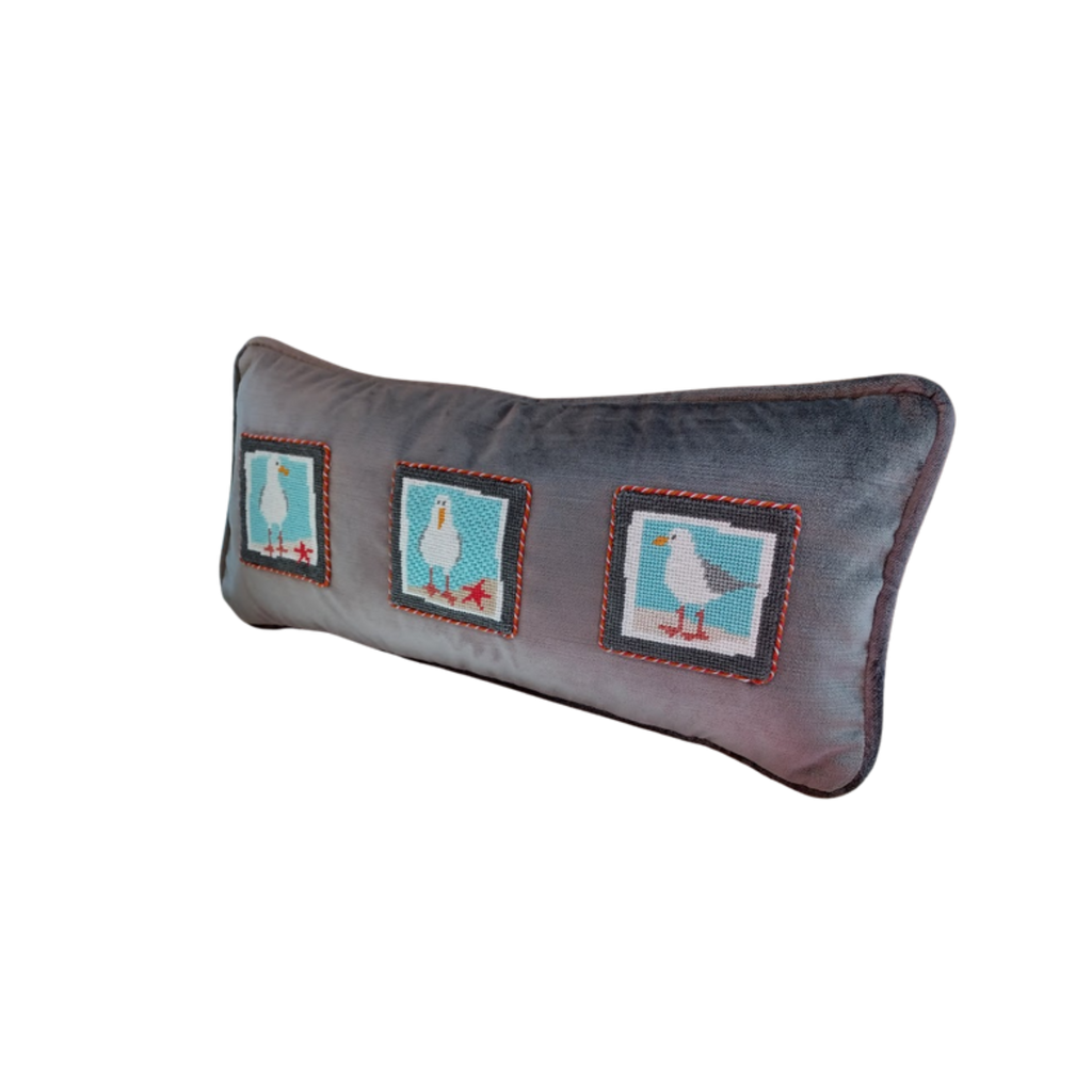 Appliquéd Rectangular and Irregular Shaped Pillow Finishing