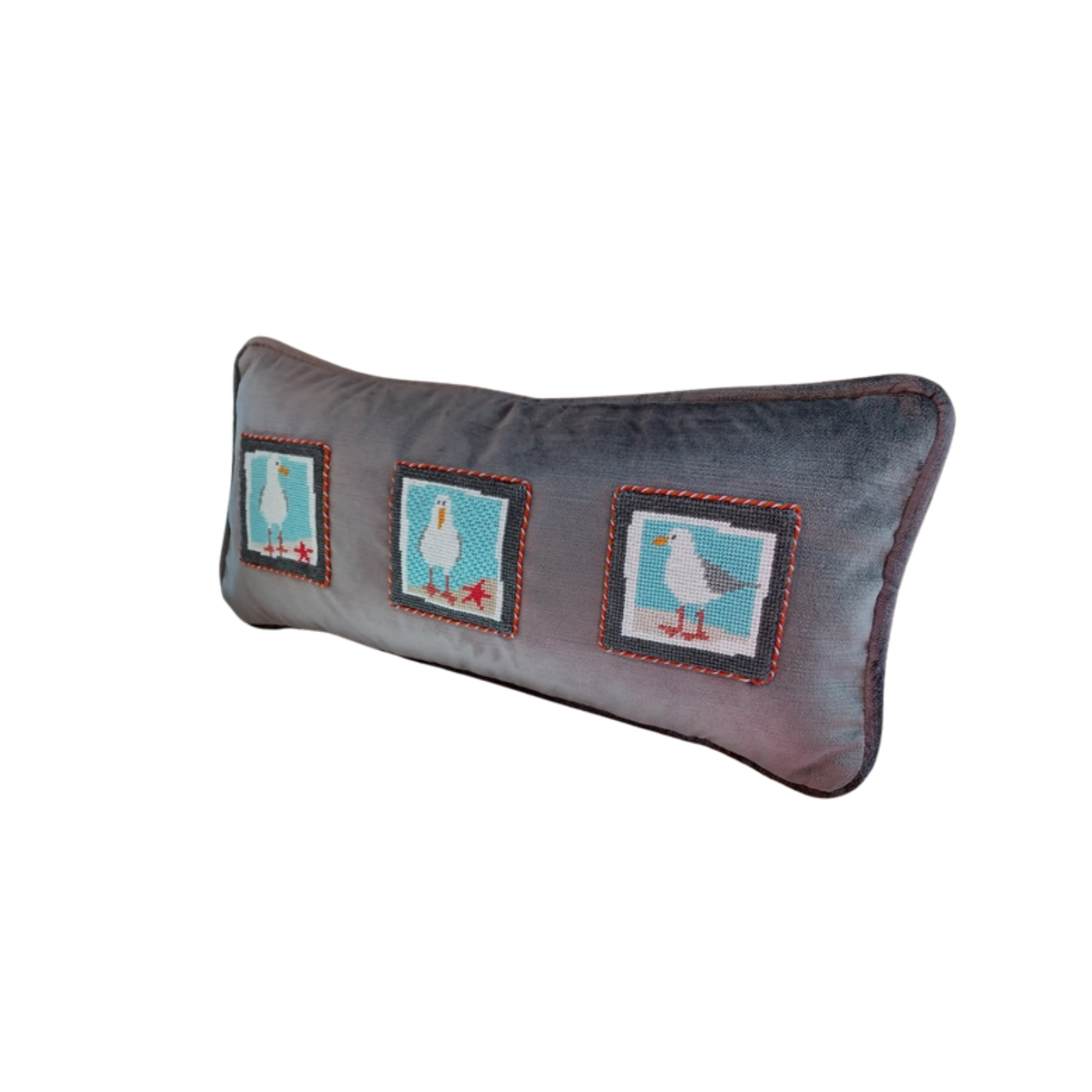 Appliquéd Rectangular and Irregular Shaped Pillow Finishing