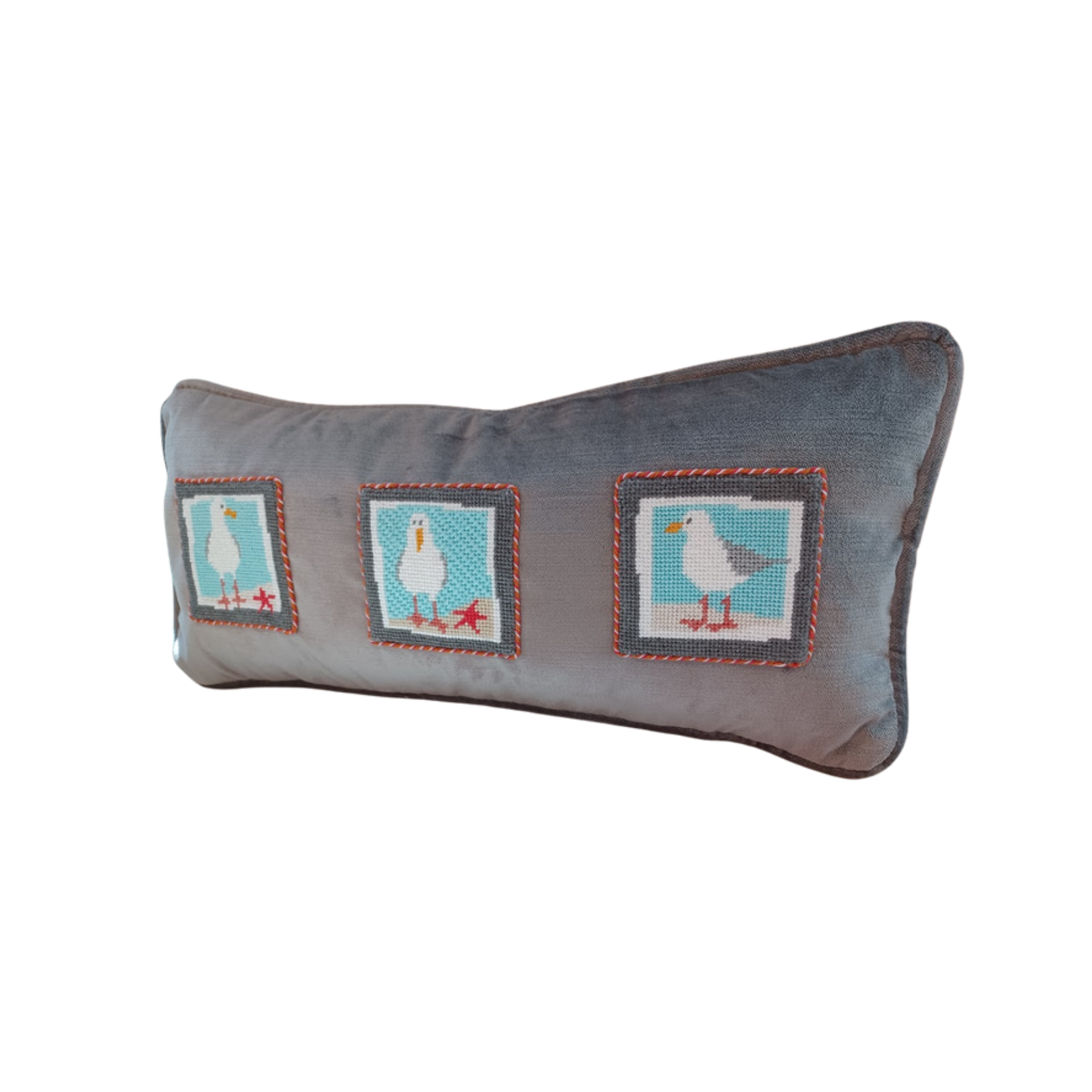 Appliquéd Rectangular and Irregular Shaped Pillow Finishing