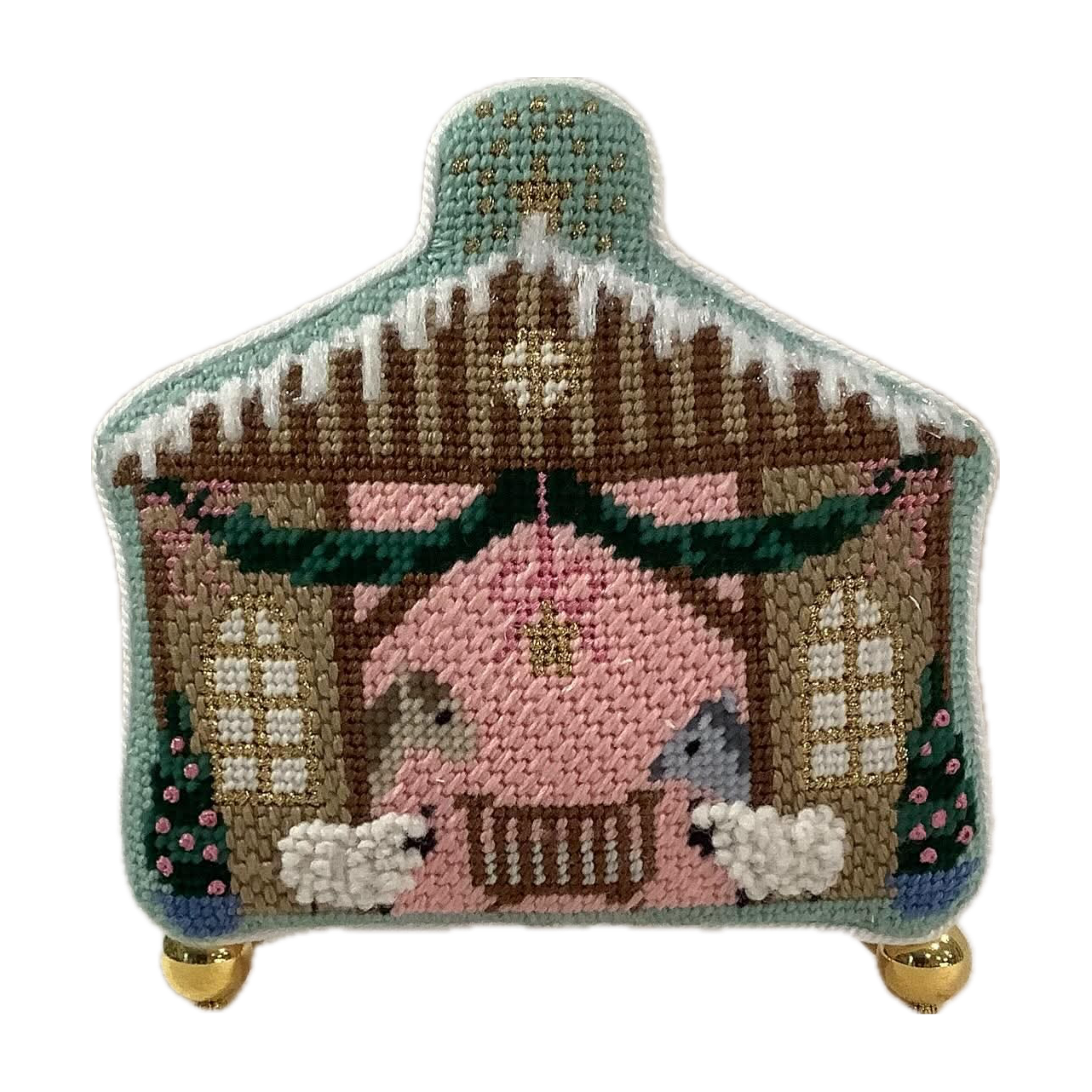 3D Stand Up with Foam Core: Irregular Shaped Needlepoint Finishing