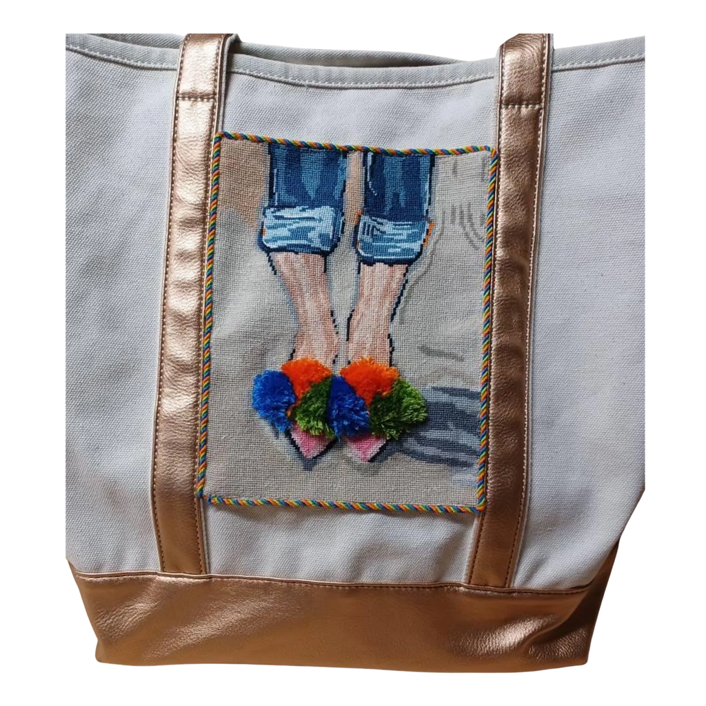 Needlepoint Applied to an Item Finishing