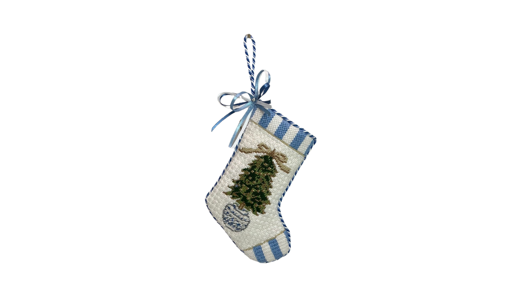 Mini Fillable Stocking Ornament Finishing