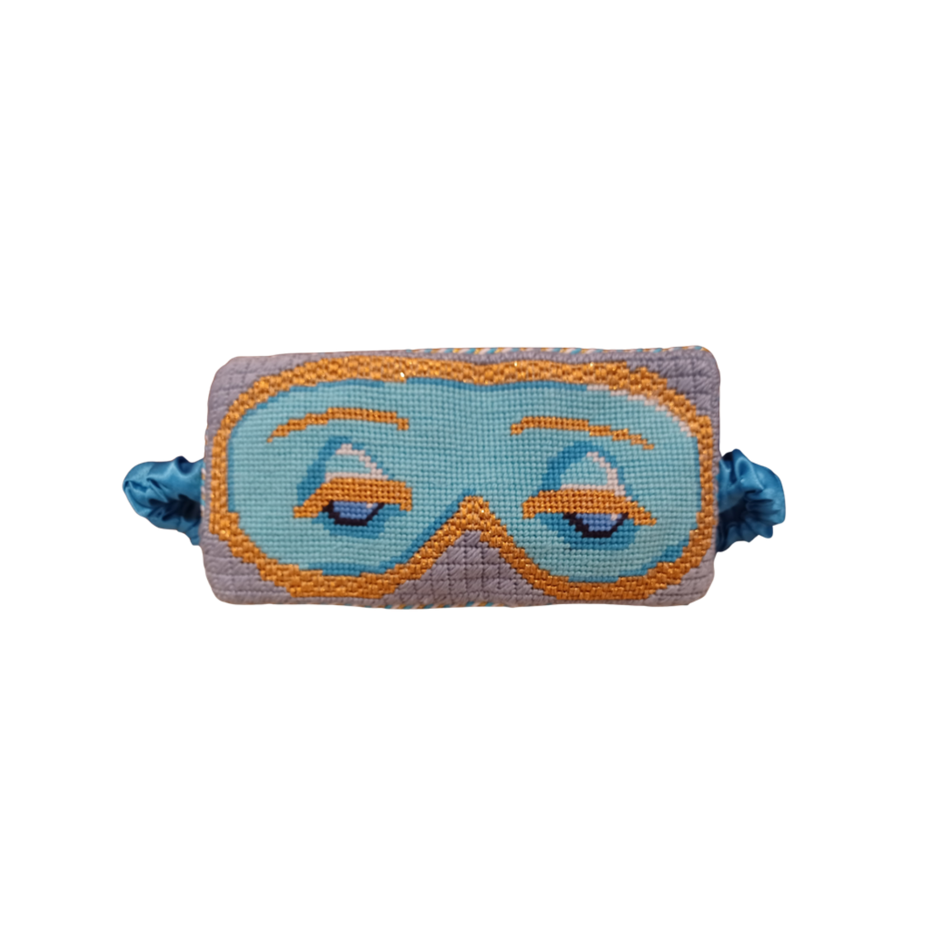 Sleep Mask Needlepoint Finishing