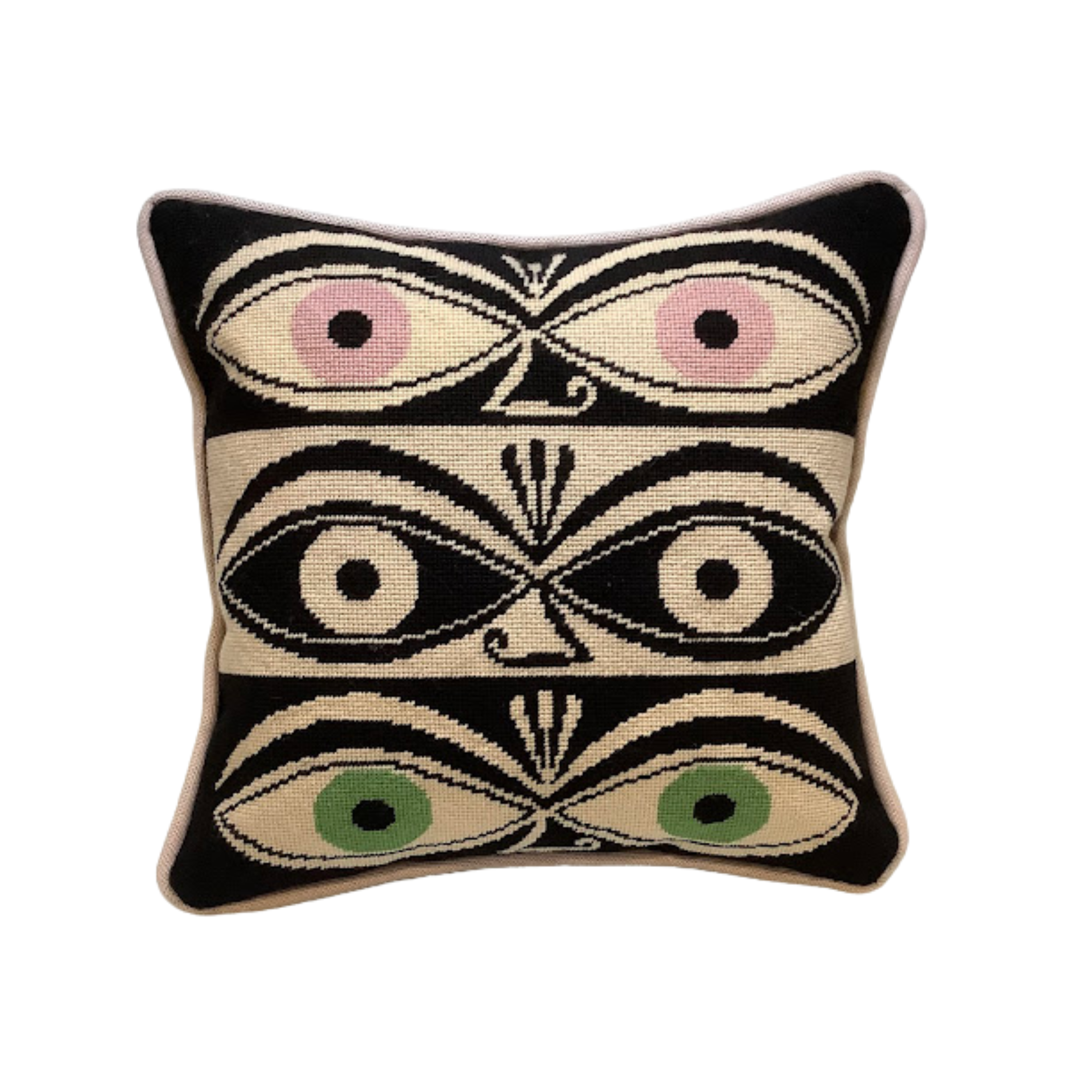 Flat Needlepoint Pillow