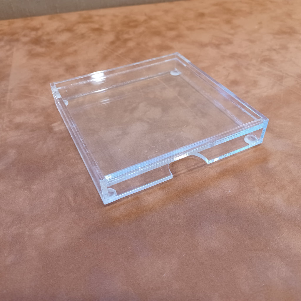 Acrylic 4 x 4 Coaster with Insert Slot