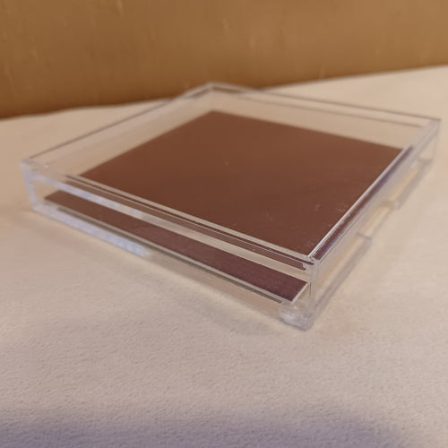 Acrylic 4 x 4 Coaster with Insert Slot