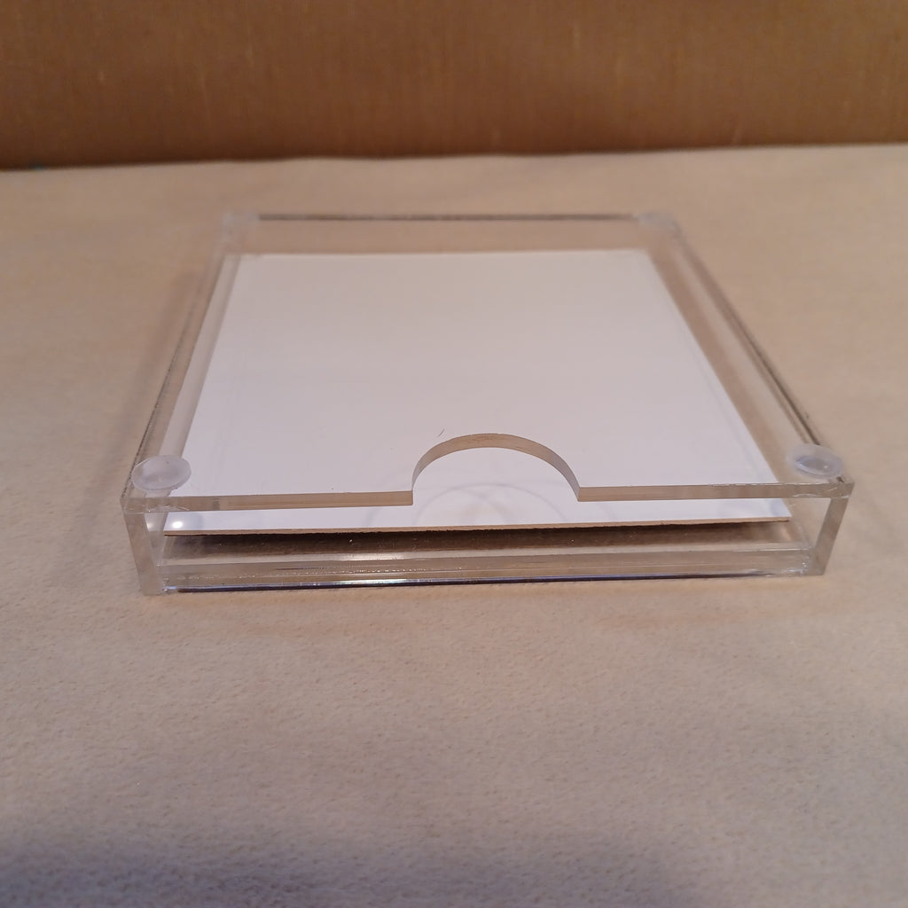 Acrylic 4 x 4 Coaster with Insert Slot