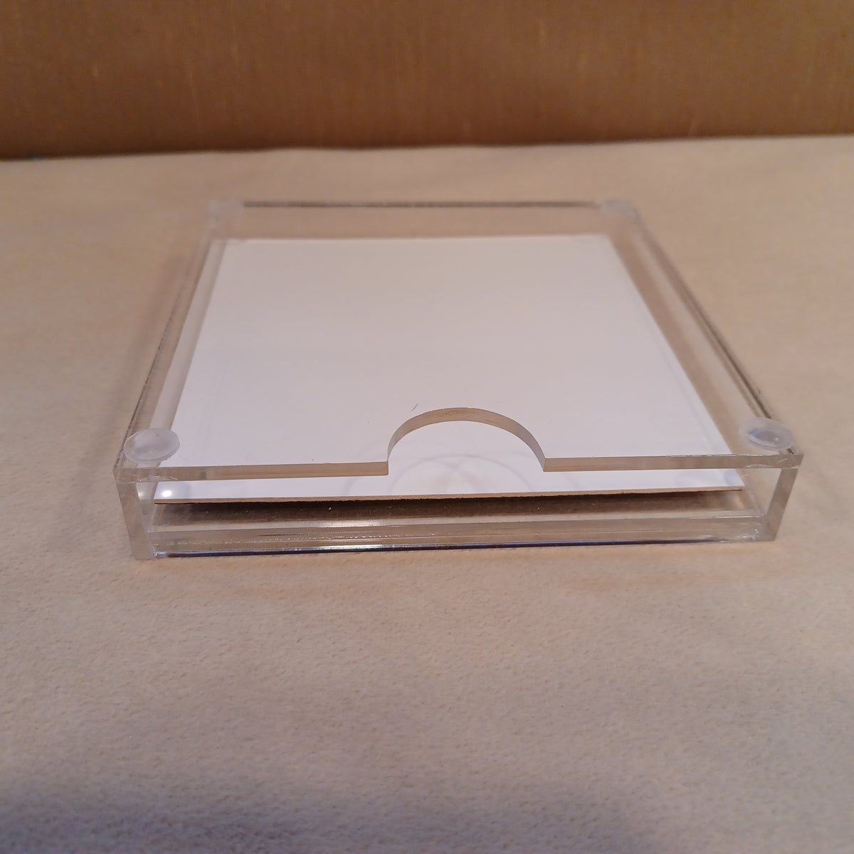 Acrylic 4 x 4 Coaster with Insert Slot