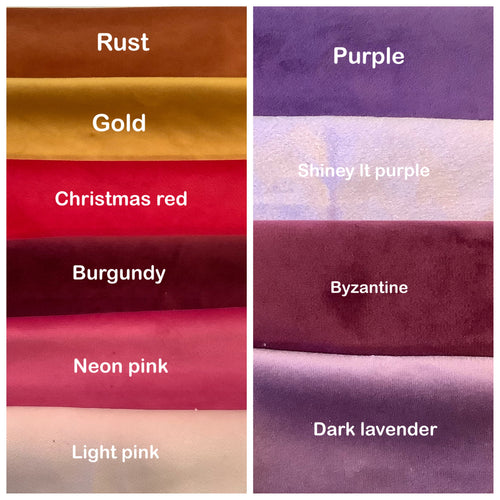 Backing Velvet Fabric Squares