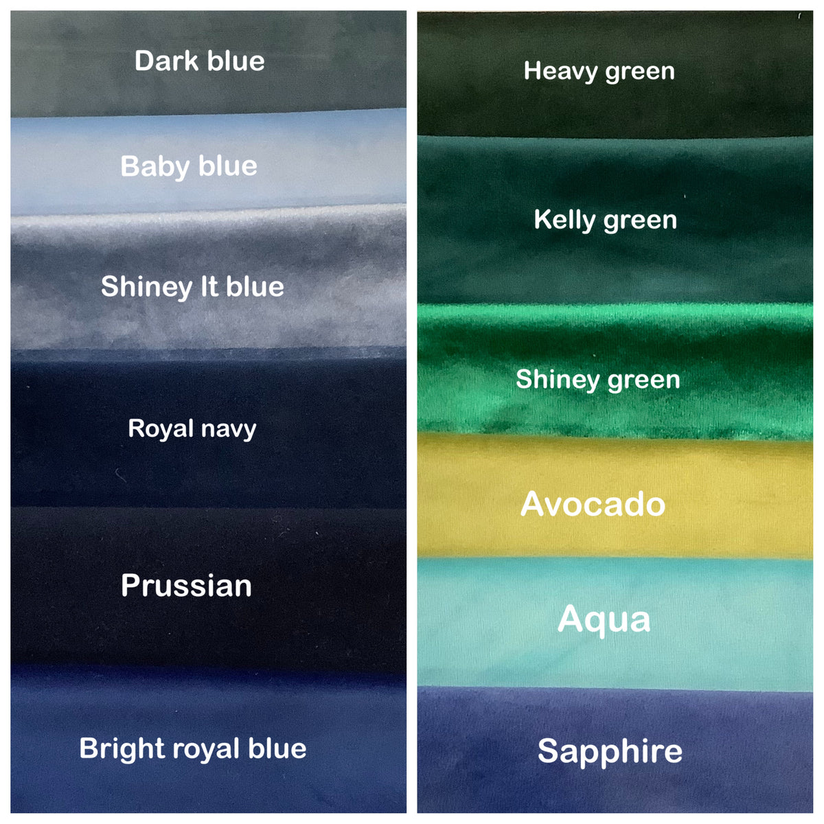 Backing Velvet Fabric Squares